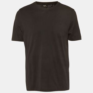Fendi Black Jersey Logo Detail T-Shirt Xl